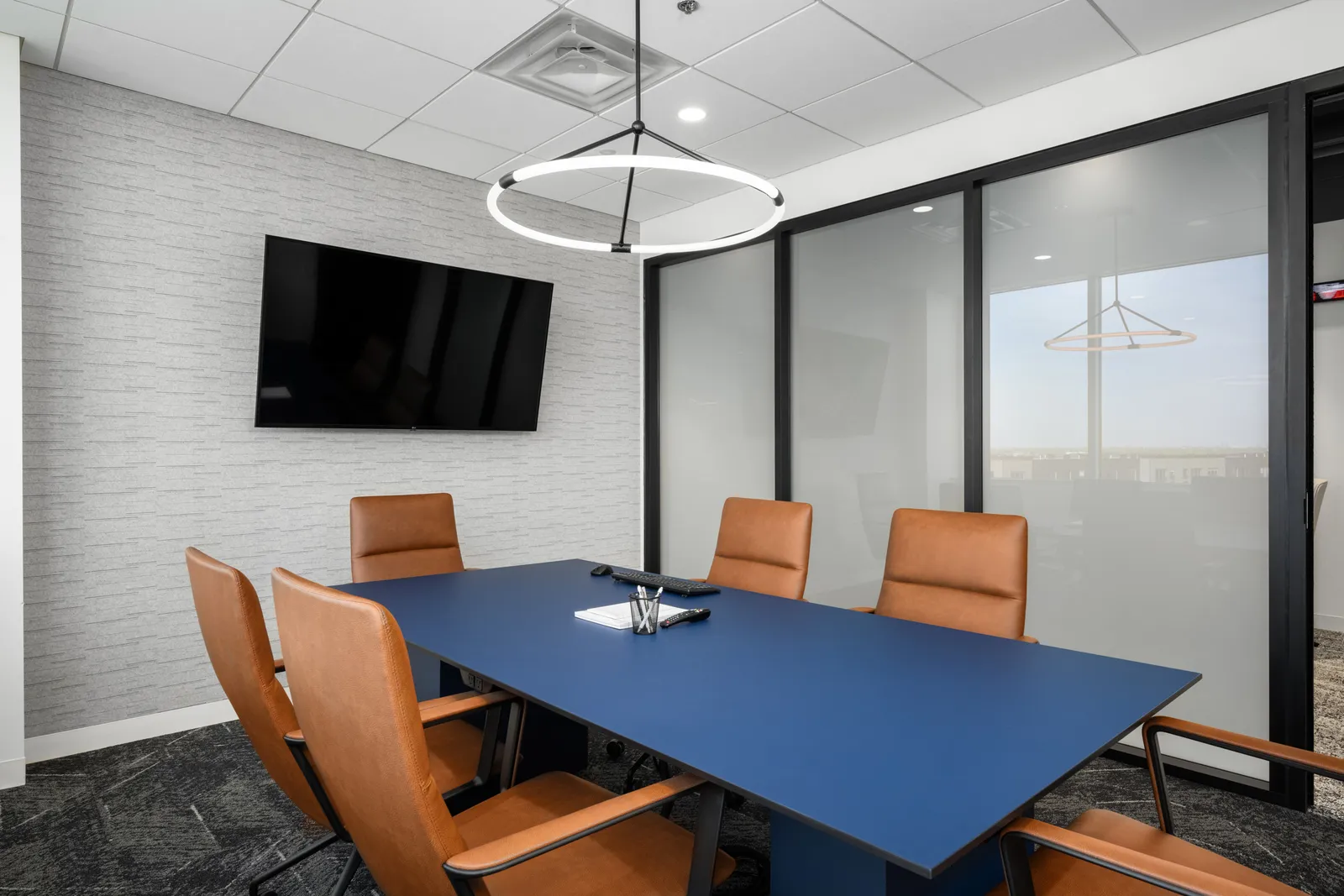 CLiC privacy glass building exterior in private state